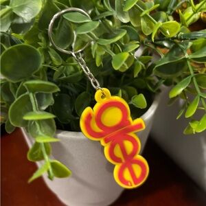 Glee Yellow and Red Keychain